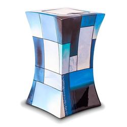 Fibreglass Lantern Design Urn (Blue) - Adult (END OF LINE)