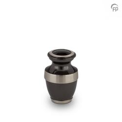 Brass Silver Band Urn (Anthracite) - Keepsake