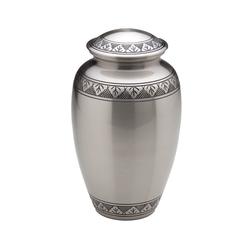 Brass Engraved Band Urn (Steel) - Adult