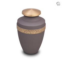 Brass Engraved Band Urn (Pewter) - Adult