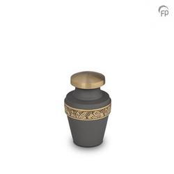 Brass Engraved Band Urn (Pewter) - Keepsake