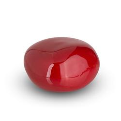 Ceramic Cuddle Stone (Red, High Shine) - Keepsake
