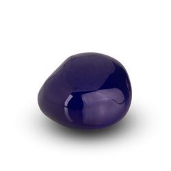 Ceramic Cuddle Stone (Dark Blue, High Shine) - Keepsake