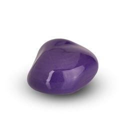 Ceramic Cuddle Stone (Violet, High Shine) - Keepsake