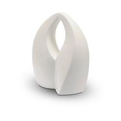 Ceramic Sculptural Urn (White) - Adult (END OF LINE)