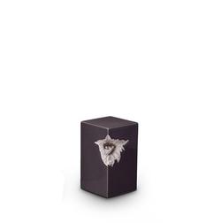 Ceramic Art Urn (Grey with Silver Heart) - Medium