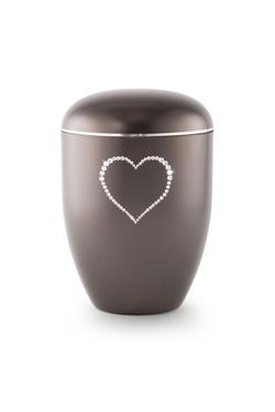Arboform Crystal Heart Urn (Chocolate) - XL Adult