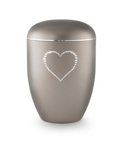 Arboform Crystal Heart Urn (Mink) - XL Adult