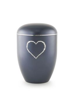 Arboform Crystal Heart Urn (Midnight Blue) - XL Adult