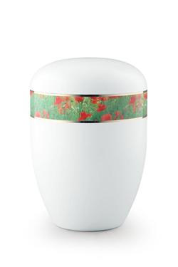 Arboform Poppies Urn (White) - XL Adult