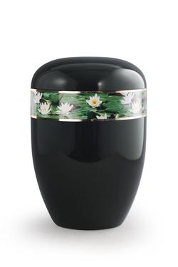 Arboform Water Lily Border Urn (Black) - XL Adult