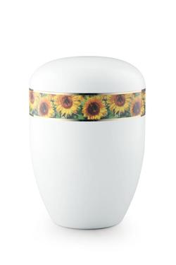 Arboform Sunflower Border Urn (White) - XL Adult