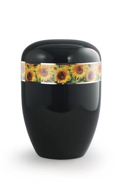 Arboform Sunflower Border Urn (Black) - XL Adult