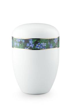 Arboform Forget-Me-Not Border Urn (White) - XL Adult