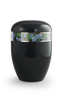 Arboform Forget-Me-Not Border Urn (Black) - XL Adult