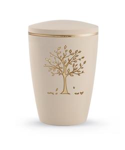 Arboform Tree Urn (Cream and Gold) - XL Adult