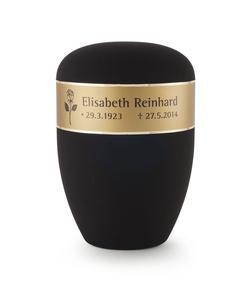 Arboform Lyra Bespoke Border Urn (Black) - XL Adult