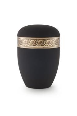 Arboform Antiqua Bronze Border Urn (Black) - XL Adult (END OF LINE)