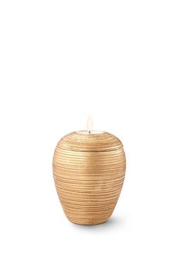 Ceramic Bianco Candle Holder (Gold) - Keepsake (END OF LINE)