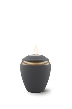 Ceramic Colour Line Candle Holder (Graphite) - Keepsake