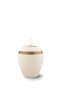 Ceramic Colour Line Candle Holder (Cream) – Keepsake