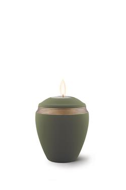 Ceramic Colour Line Candle Holder (Palm Green) - Keepsake