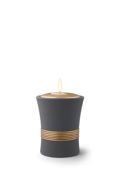 Ceramic Luxor Candle Holder (Graphite) - Keepsake