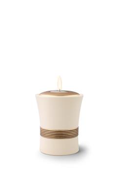 Ceramic Luxor Candle Holder (Cream) - Keepsake