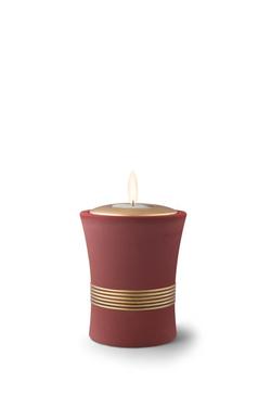 Ceramic Luxor Candle Holder (Dark Rust) - Keepsake