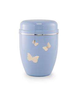 Steel Butterflies Urn (Baby Blue) - Infant