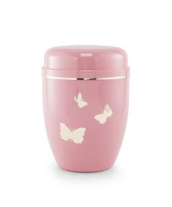 Steel Butterflies Urn (Baby Pink) - Infant