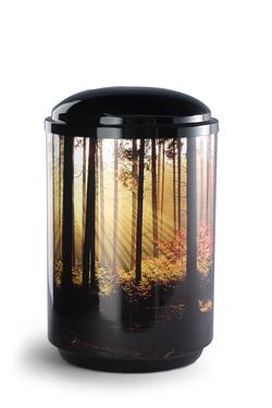Steel Forest Glade Urn (Black) - XL Adult