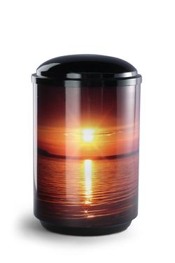 Steel Sunset Urn (Black) - XL Adult