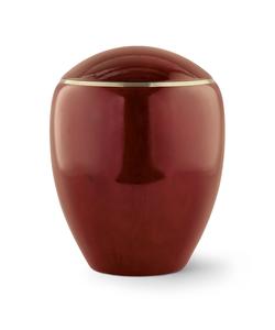 Wooden Round Top Urn (Mahogany) - XL Adult
