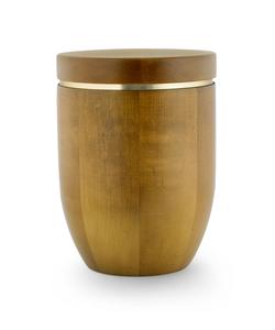 Wooden Flat Top Urn (Teak) - XL Adult