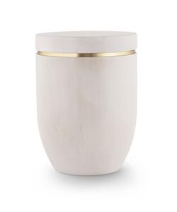 Wooden Flat Top Urn (White Birch) - XL Adult